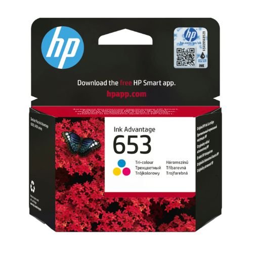 Hp Cartouche d'encre Ink Advantage trois couleurs 653 authentique